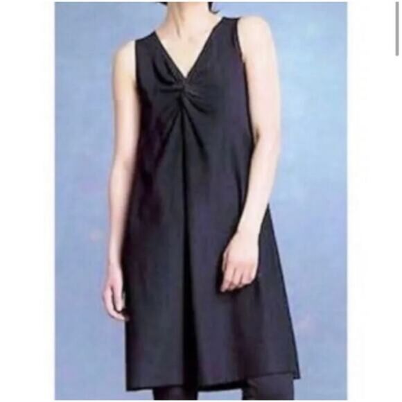 Eileen Fisher Dresses & Skirts - Eileen Fisher Twist Front Dress Black Size Small